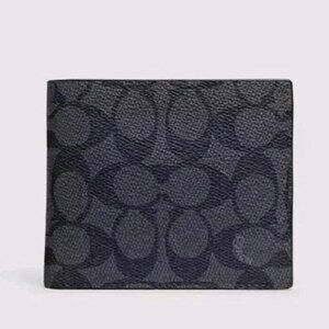 COACH MEN'S 3 IN 1 WALLET IN SIGNATURE CANVAS - EY